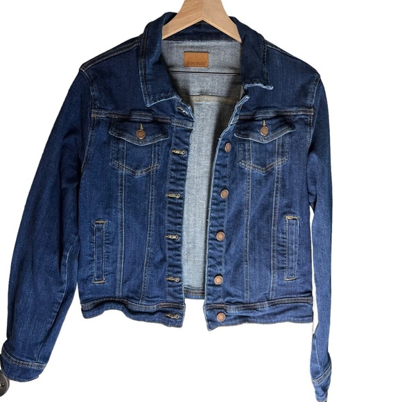 Judy Blue Jackets & Blazers - Judy Blue Women's Heavy Button Down Denim Jean Jacket JB749 Size L